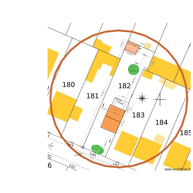 SGDB cadastre 3. Plan de 0 pièce et 0 m2