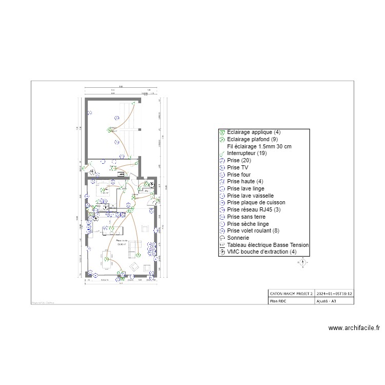 HAKIM RDC ELEC. Plan de 0 pièce et 0 m2