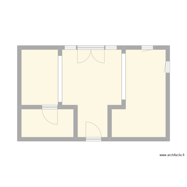 MOREL - EVREUX. Plan de 4 pièces et 32 m2