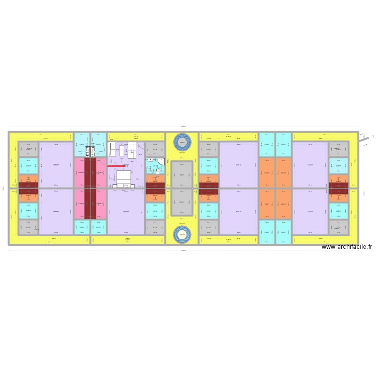 Jacqueville Studio only. Plan de 62 pièces et 482 m2