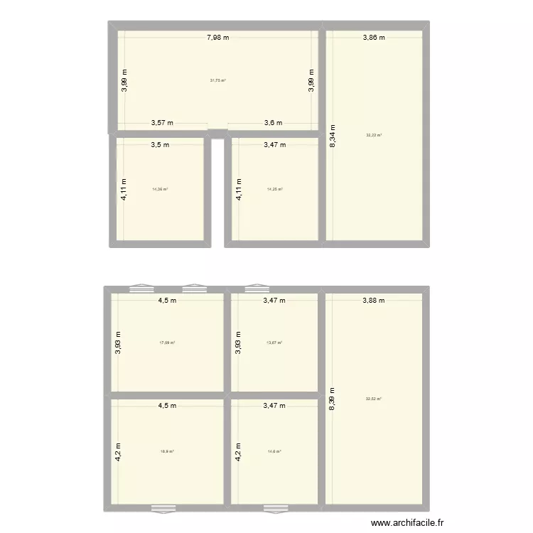 Porcheresse - Grande. Plan de 