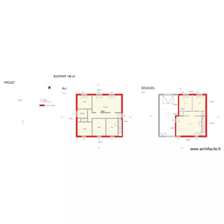 LAFOSSE_ Existant. Plan de LAFOSSE_ Existant. Plan de