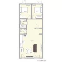 appart 78m2 st christol travaill&eacute;