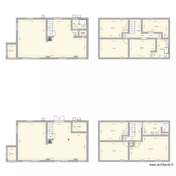 Maison Serraval. Plan de 19 et 215 m² Maison Serraval. Plan de 19 et 215 m²