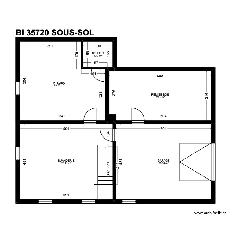 BI 35720 COP. Plan de 24  et 329 m²