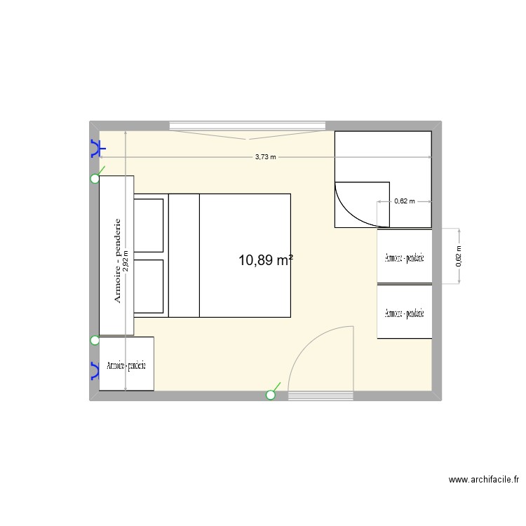 St Lyé 2. Plan de 1 pièce et 11 m2