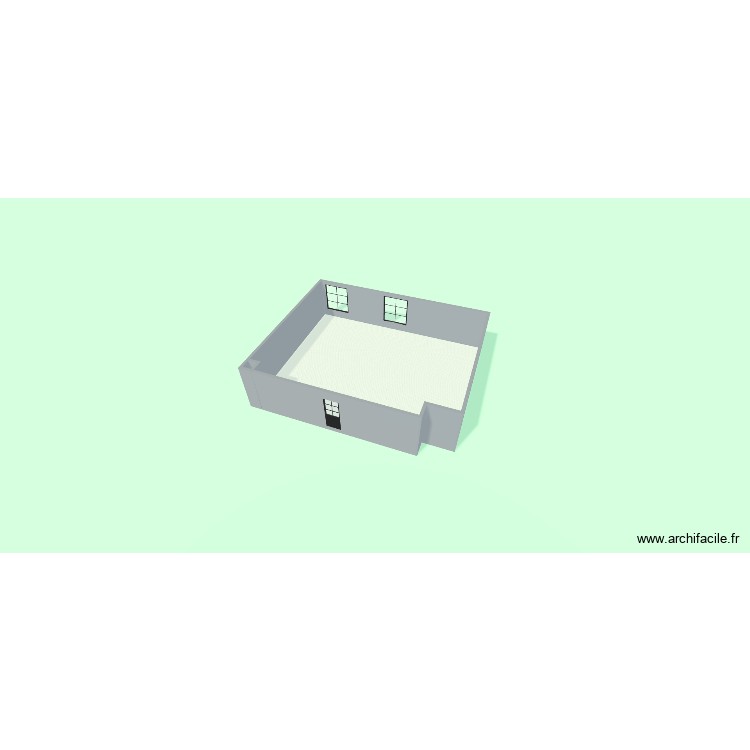 salle tech  metre 3d. Plan de 0 pièce et 0 m2
