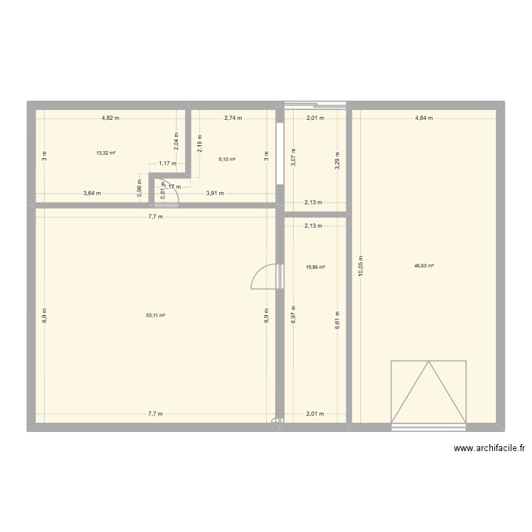 garage jfp. Plan de 5 pièces et 142 m2