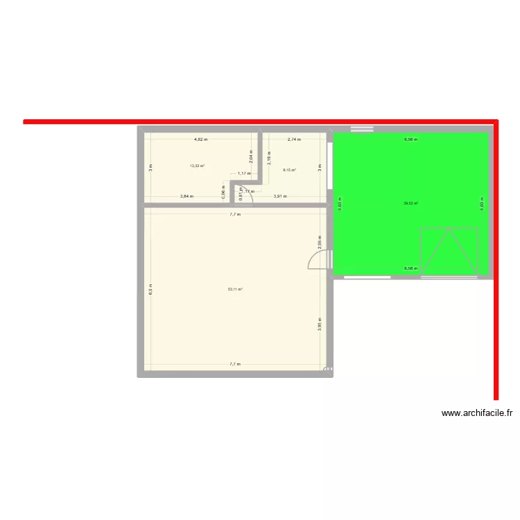 garage jfp. Plan de 4 pièces et 115 m²
