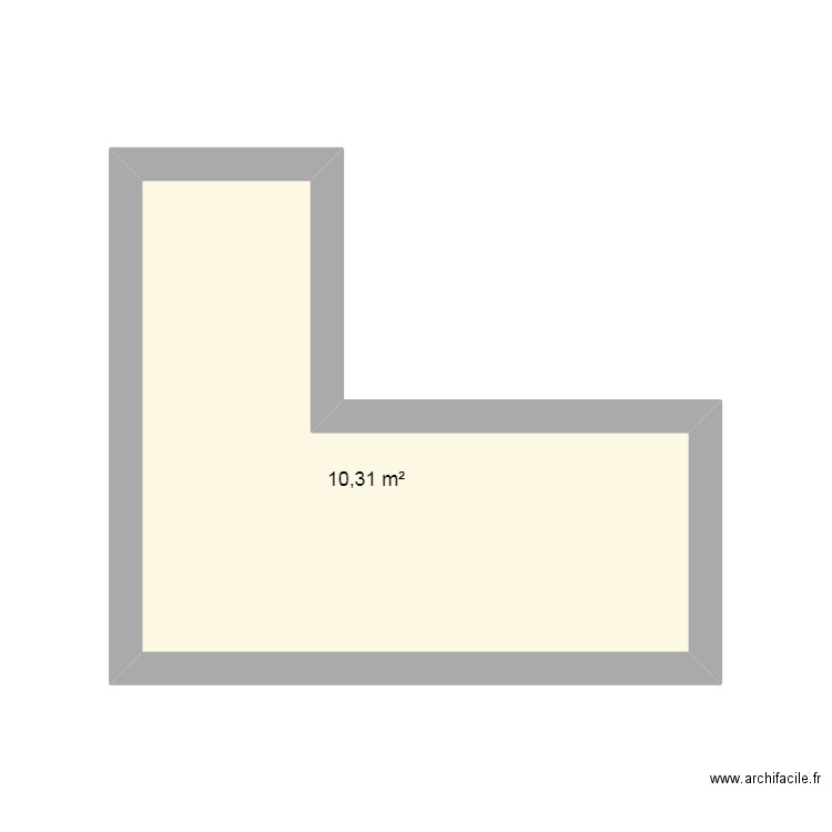bistrot. Plan de 1 pièce et 10 m2