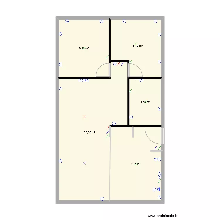 LOCATION. Plan de 5  et 56 m²