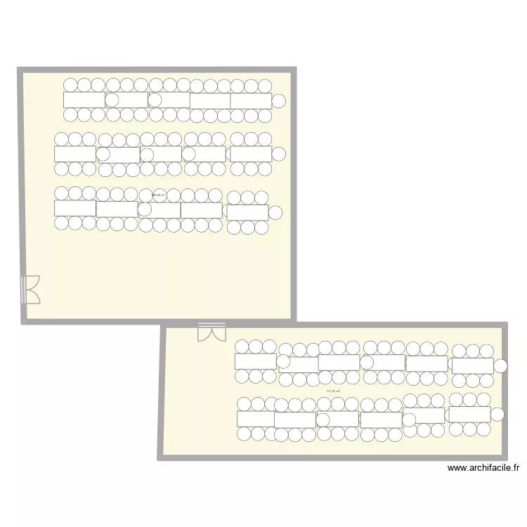 djdj. Plan de 2  et 281 m²