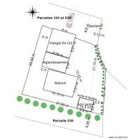 DP2 Plan de masse Parcelle 338 abri atelier maison