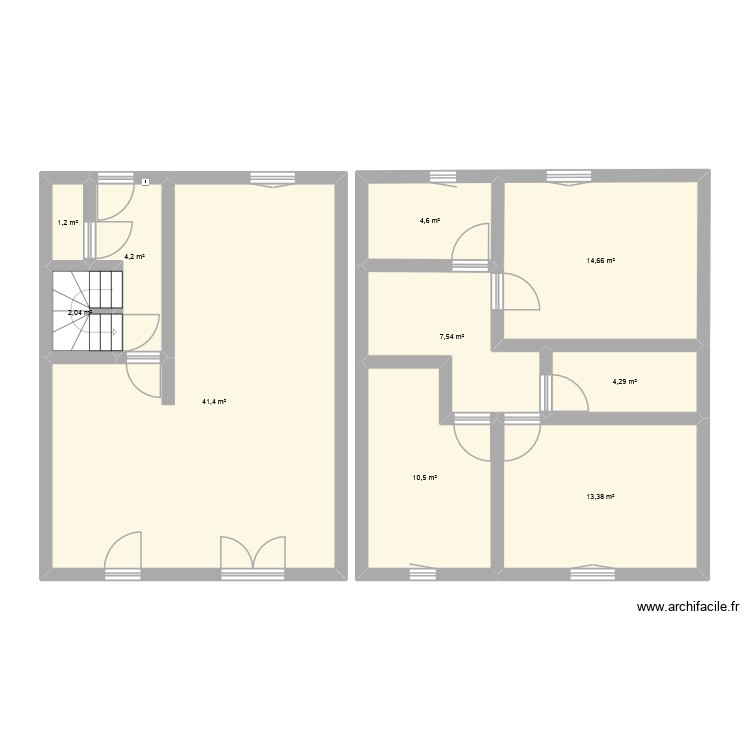 Maison. Plan de 0 pièce et 0 m2