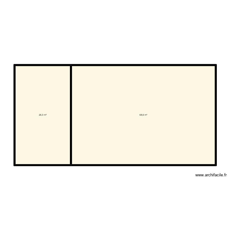 intermarch&eacute;. Plan de 0 pièce et 0 m2