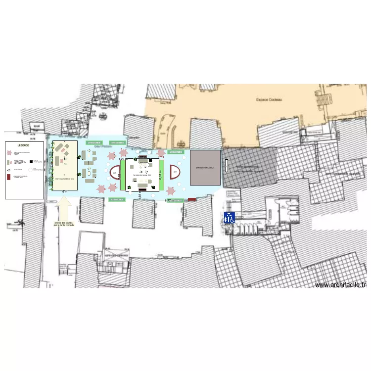 carriere des lumi&egrave;res V5. Plan de 