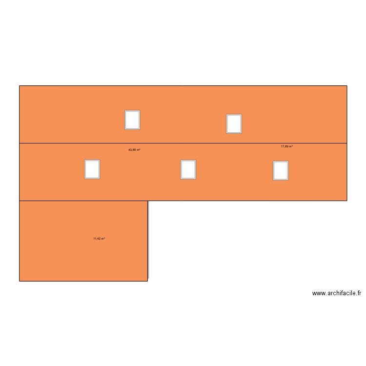 t6oit. Plan de 0 pièce et 0 m2