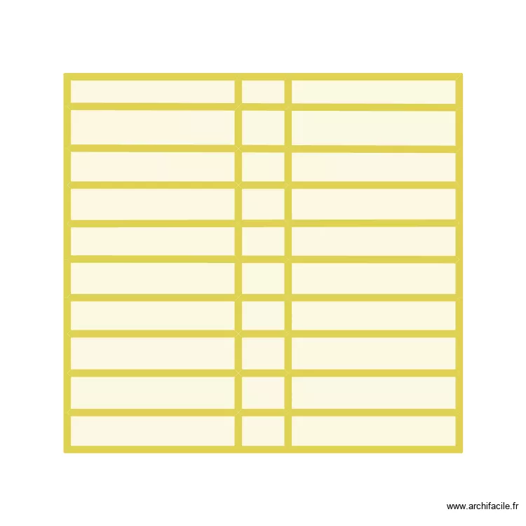 terasse albeau. Plan de 