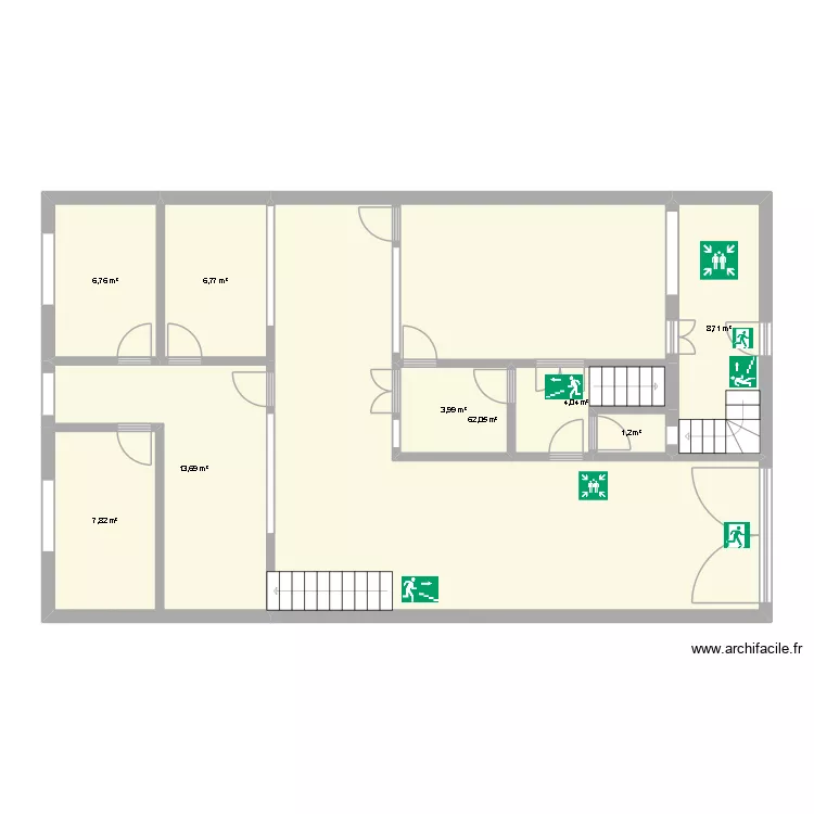 planta 1. Plan de 9 Pièces et 115 m² planta 1. Plan de 9 Pièces et 115 m²