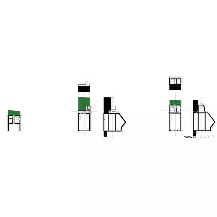 plan laurent. Plan de 19  et 267 m²