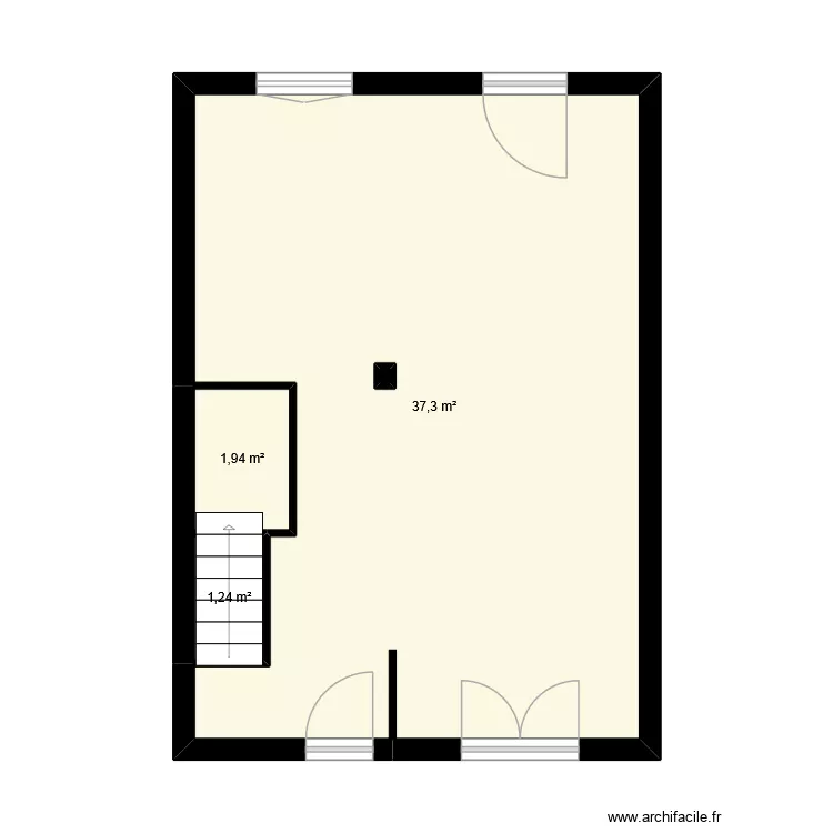 HOSTEN. Plan de 6  et 81 m²
