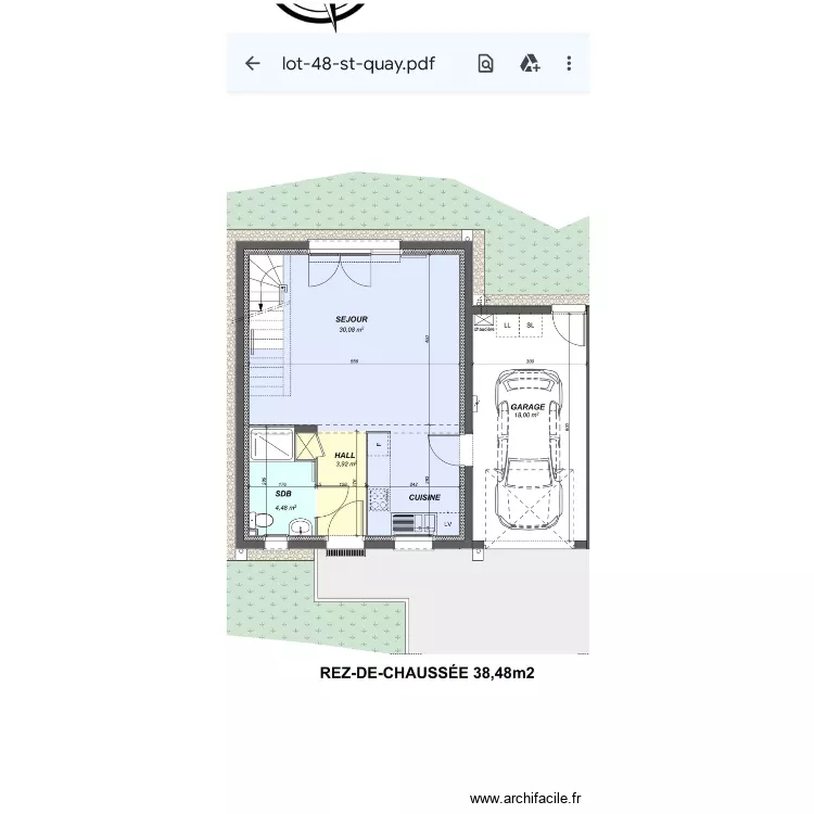 Maison Vanessa. Plan de 