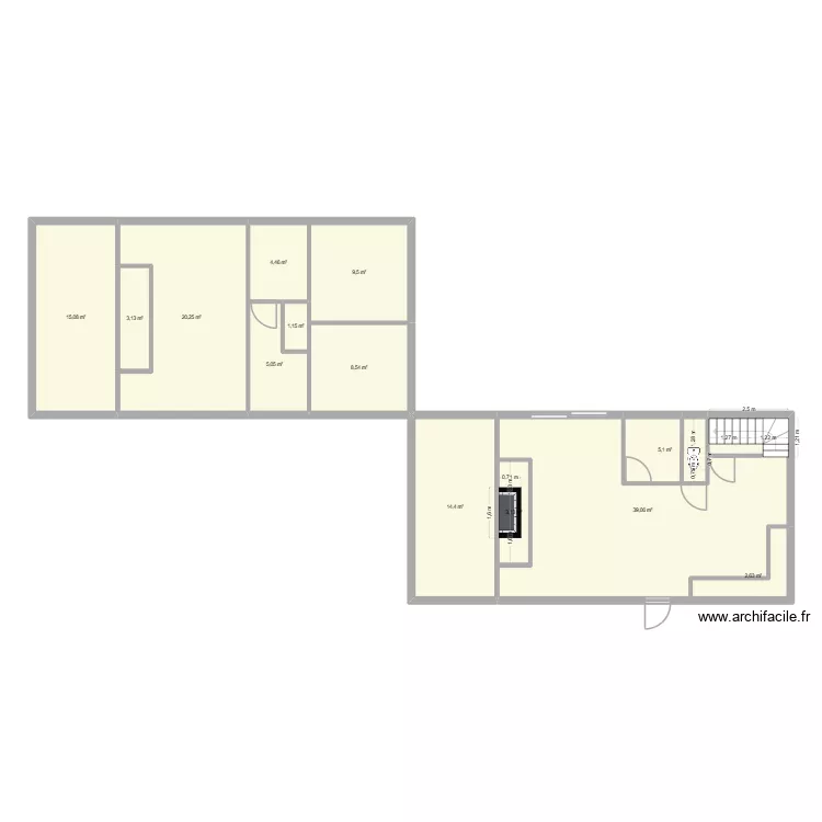 plan maison2. Plan de 13 Pièces et 131 m² plan maison2. Plan de 13 Pièces et 131 m²