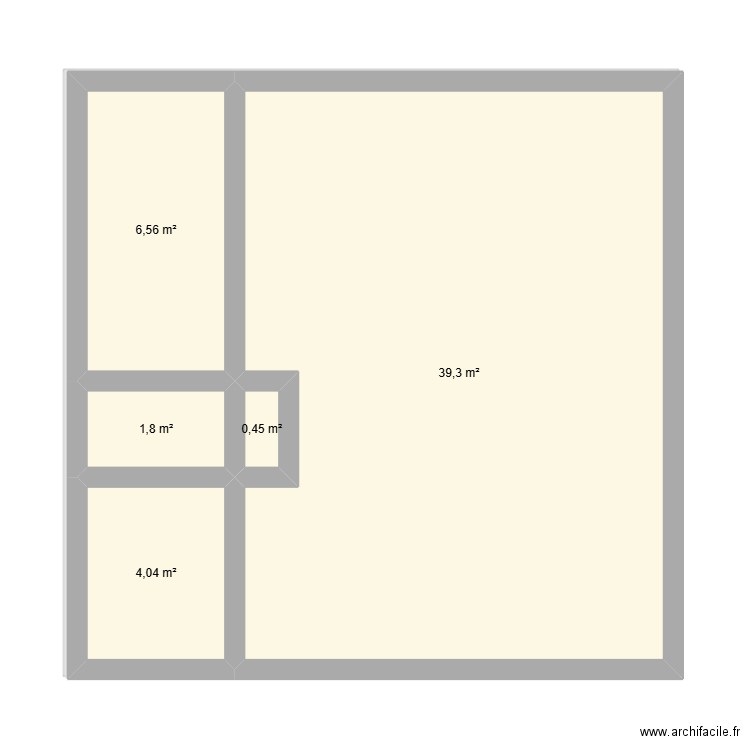 Tisserand. Plan de 9 pièces et 164 m2