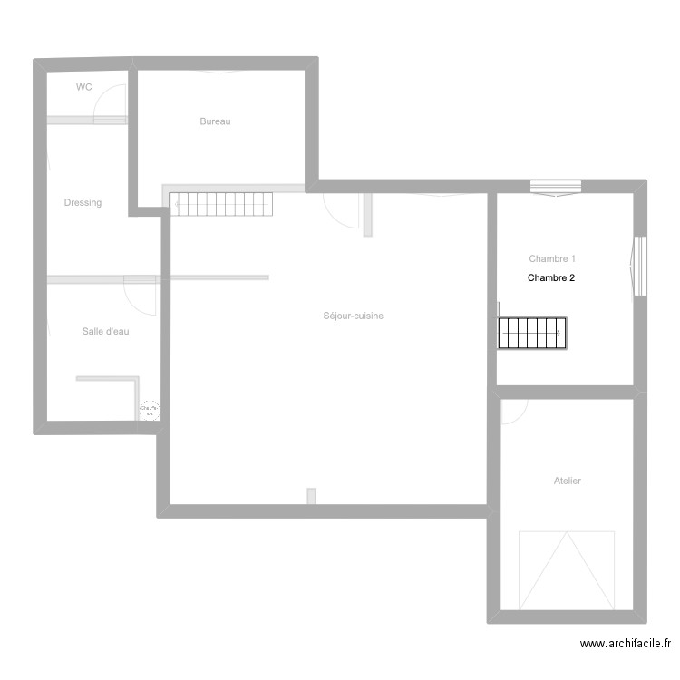 ossature save. Plan de 6 pièces et 273 m2