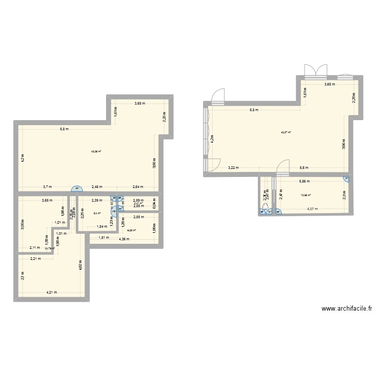 charlet loic. Plan de 7 pièces et 138 m2