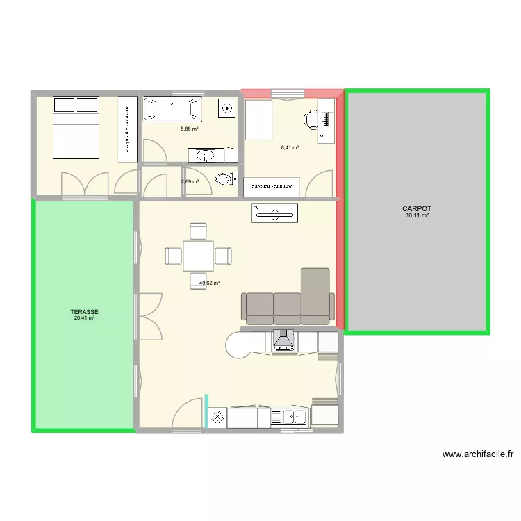 Plan Maison champniers de Reilhac. Plan de 6 et 117 m² Plan Maison champniers de Reilhac. Plan de 6 et 117 m²
