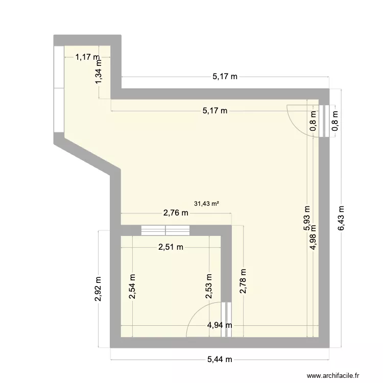 cabine son. Plan de 
