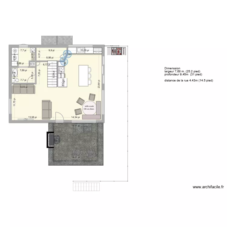 Plan parfait avec demi etage, roche deux chambres, deux salon. Plan de 16 et 220 m² Plan parfait avec demi etage, roche deux chambres, deux salon. Plan de 16 et 220 m²
