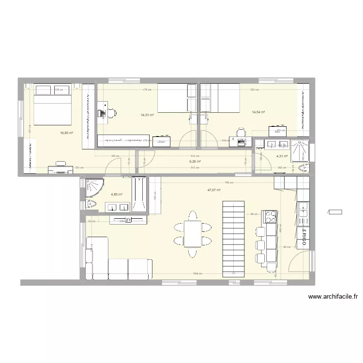 Casa Antas e Abade MEUBLE. Plan de 