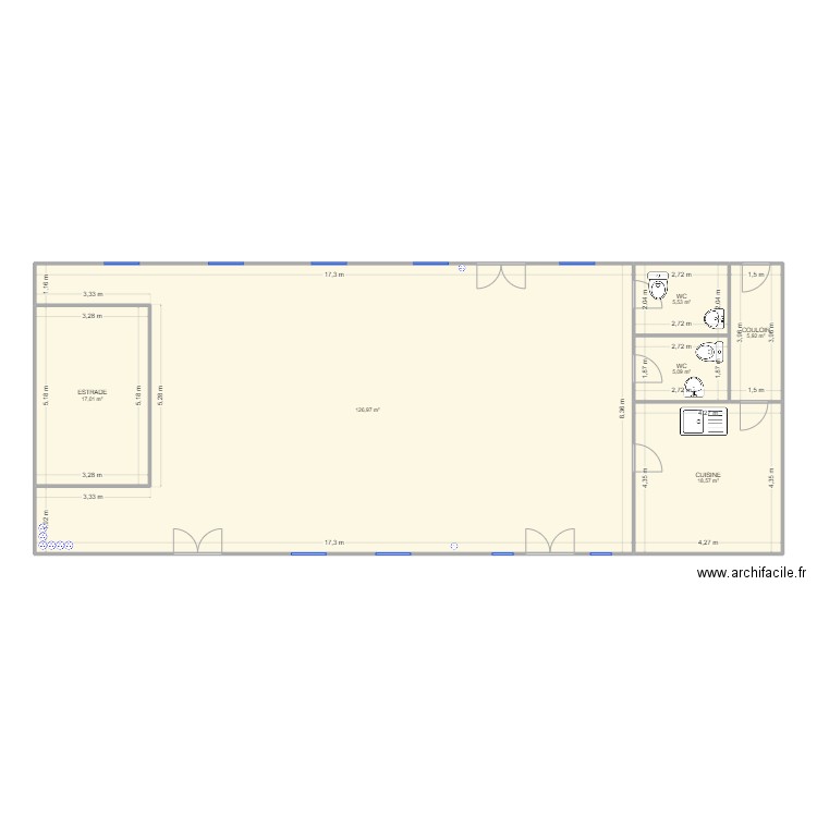 SALLE LOUCHES. Plan de 0 pièce et 0 m2