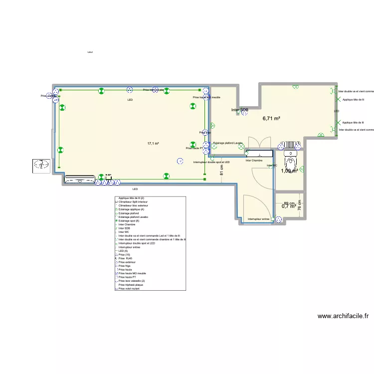 projet PAM PAM 5 &eacute;lectricit&eacute;. Plan de 