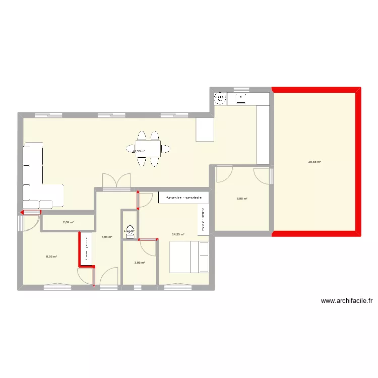 Maison Alfort. Plan de 
