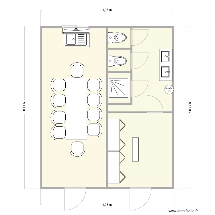 EIFFAGE CHANTIER URC MERMOZ. Plan de 