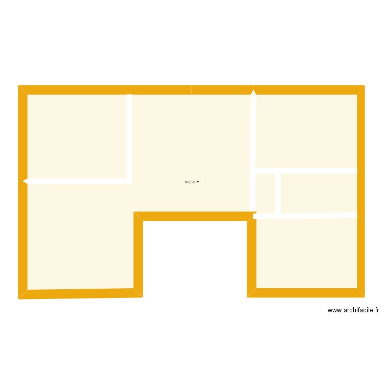 plan2. Plan de 1 pièce et 103 m2