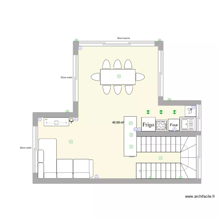 14GV 3eme. Plan de 1  et 41 m²
