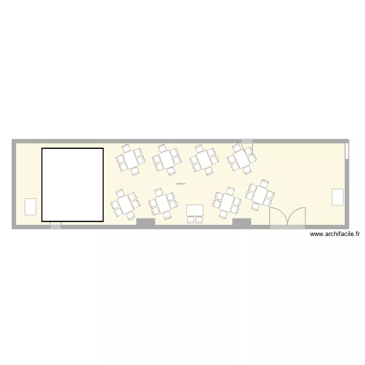 plan mariage. Plan de 1  et 143 m²