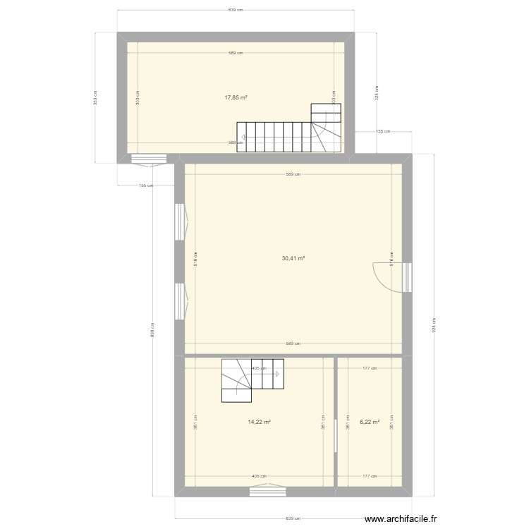 1er &eacute;tage. Plan de 0 pièce et 0 m2