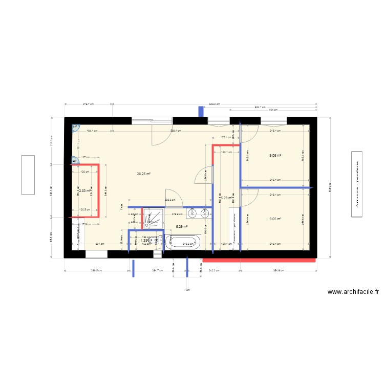 maison garage15. Plan de 7 pièces et 62 m2
