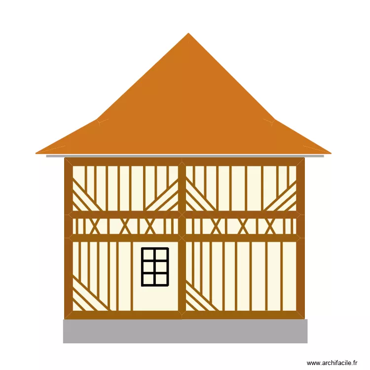 Plan masse facade ouest. Plan de 