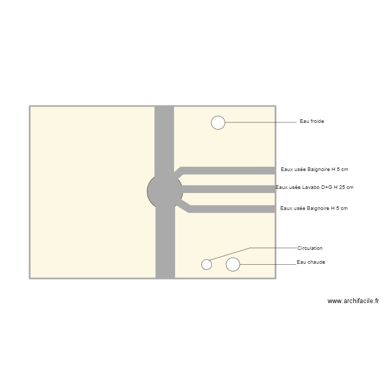 Courette WC Gilbert 12 6ème droite. Plan de 0 pièce et 0 m2