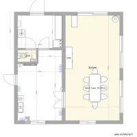 projet veranda cuisine  cot&eacute;