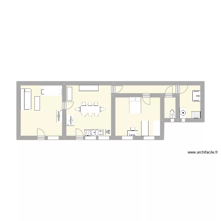 PLAN GITE BAS. Plan de 6 et 22 m² PLAN GITE BAS. Plan de 6 et 22 m²