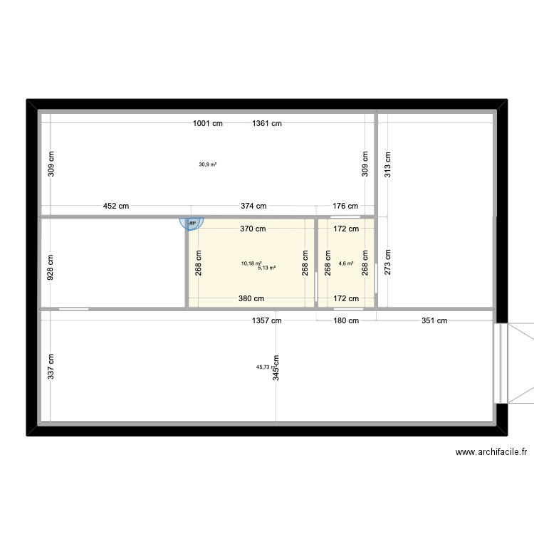 Plan Méline SS AVANT. Plan de 5 pièces et 218 m2