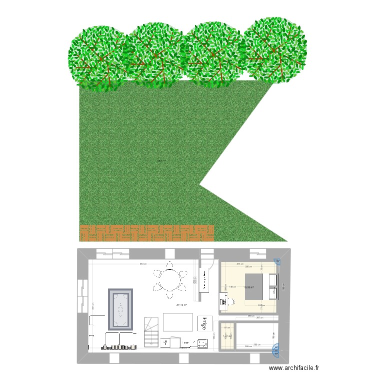 La Grange Ker Ar Rhun 2. Plan de 0 pièce et 0 m2