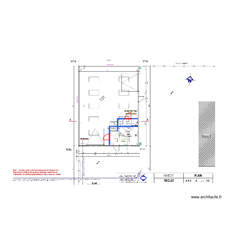Hardy. Plan de 1 et 1 m² Hardy. Plan de 1 et 1 m²